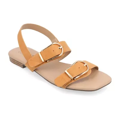 Journee Collection Womens Twylah Slingback Strap Flat Sandals