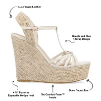 Journee Collection Womens Yara Wedge Sandals