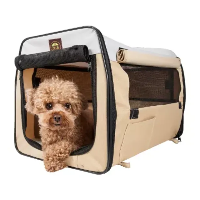 The Pet Life Narrow Shelled Lightweight Collapsible Military Grade  Transportable Designer Pet Carrier - JCPenney