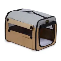 Pet Life ® Airline Approved Folding Zippered Sporty Cage Carrier