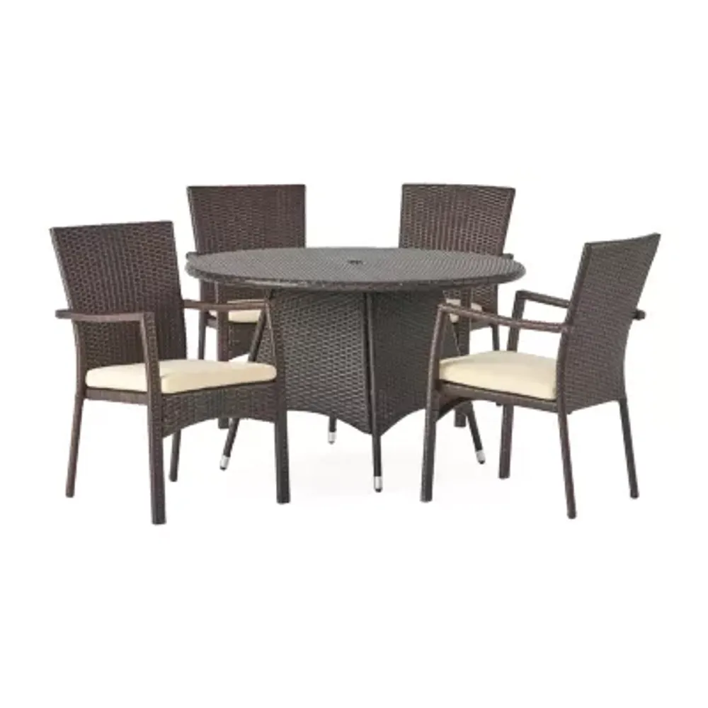 5-pc. Patio Dining Set Cushioned