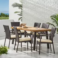 7-pc. Patio Dining Set Cushioned