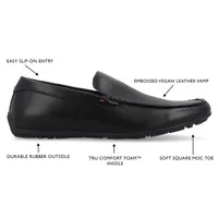 Vance Co Mens Mitch Square Toe Loafers