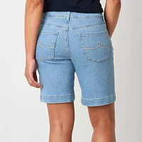 Gloria Vanderbilt Womens High Rise Denim Short