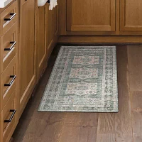 Linery Nava Traditional Geometric Washable Skid Resistant 28"X7' Indoor Rectangular Runner