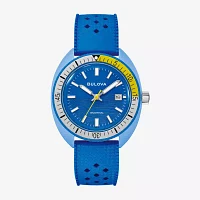 Bulova Unisex Adult Blue Strap Watch 98b445