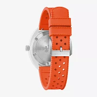 Bulova Unisex Adult Orange Strap Watch 98b448