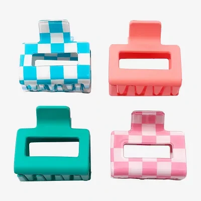 Arizona Checkered Mini 4-pc. Hair Clip