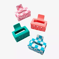 Arizona Checkered Mini 4-pc. Hair Clip