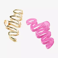 Arizona Gold Tone & Purple Wavy 2-pc. Hair Clip