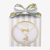 Bijoux Bar Delicates Crystal Gold Tone Cherries 2-pc. Jewelry Set