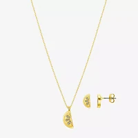 Bijoux Bar Delicates Lemon Crystal Gold Tone 2-pc. Jewelry Set