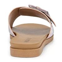 Olivia Miller Womens Slide Sandals