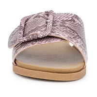 Olivia Miller Womens Slide Sandals