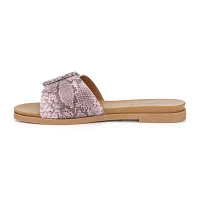Olivia Miller Womens Slide Sandals