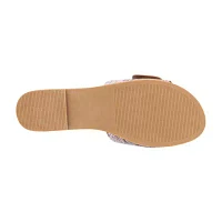Olivia Miller Womens Slide Sandals