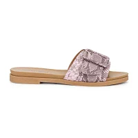 Olivia Miller Womens Slide Sandals