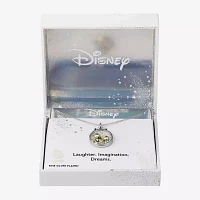 Disney Classics Womens Crystal 10K Gold Over Brass Pure Silver Over Brass Pendant Necklaces