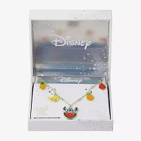 Disney Classics Fruit Womens Multi Color Crystal 10K Gold Over Brass Pendant Necklaces