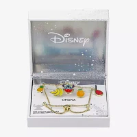 Disney Classics Fruit 10K Gold Over Brass 10 Inch Box Lilo & Stitch Charm Bracelet