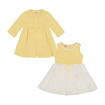 Blueberi Boulevard Baby Girls Sleeveless 2-pc. Dress Set