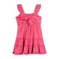 Rare Editions Big Girls Short Sleeve Flutter Empire Waist Dress