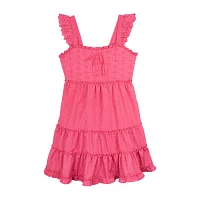 Rare Editions Big Girls Short Sleeve Flutter Empire Waist Dress