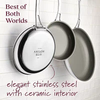 Anolon Everlast Stainless Steel Ceramic 3-pc. Frying Pan Set