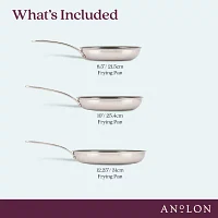 Anolon Everlast Stainless Steel Ceramic 3-pc. Frying Pan Set