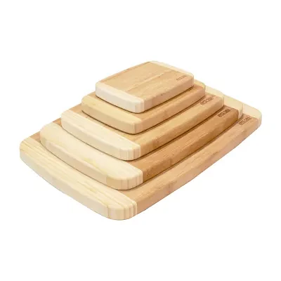Joyce Chen Burnished Bamboo 5-pc. Cutting Board Set