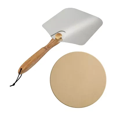 Old Stone Pizza Kitchen Cordierite 12X14 Pizza Stone and Peel