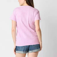 Juniors Seashore Club Sea Shells Boyfriend Tee Womens Crew Neck Short Sleeve Graphic T-Shirt