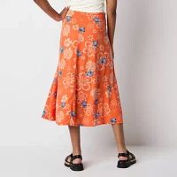 Lilo And Stitch The Movie Womens High Rise Midi Wrap Skirt-Juniors