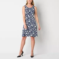 Perceptions Womens Floral Jacket Dress