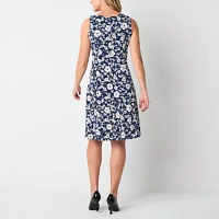 Perceptions Womens Floral Jacket Dress