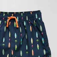 ZeroXposur Little & Big Boys Above The Knee Confetti Swim Trunks