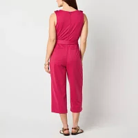 Liz Claiborne Womens Sleeveless Jumpsuit
