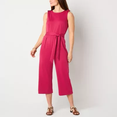 Liz Claiborne Womens Sleeveless Jumpsuit