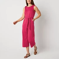 Liz Claiborne Womens Sleeveless Jumpsuit