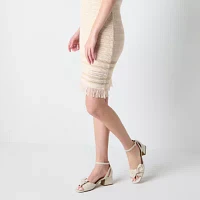 Freshman Womens Sleeveless Midi Sweater Dress Juniors