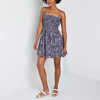 by&by Bandana Womens Sleeveless Paisley Fit + Flare Dress Juniors