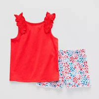 Okie Dokie Toddler & Little Girls 2-pc. Short Set