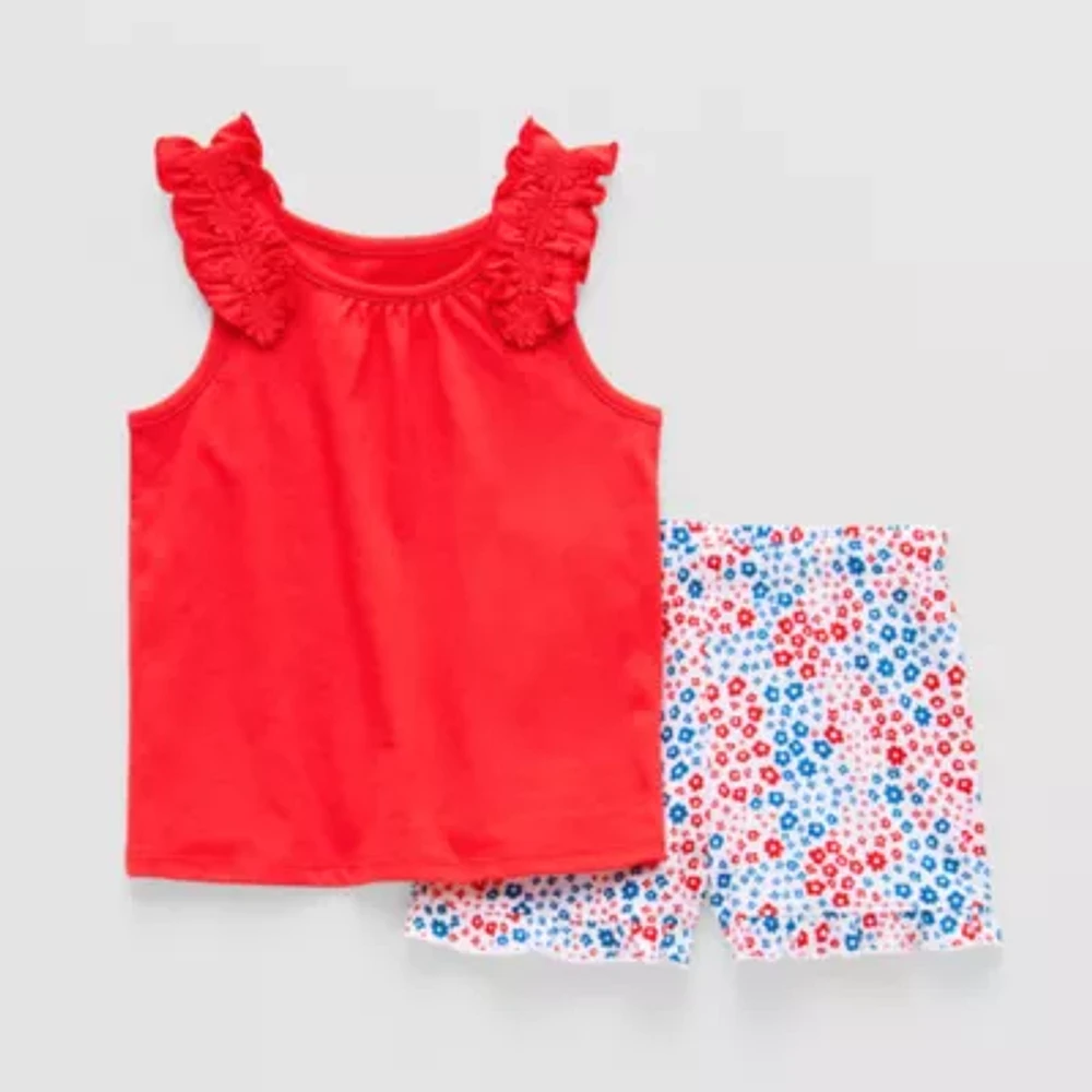 Okie Dokie Toddler & Little Girls 2-pc. Short Set