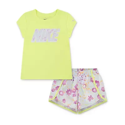 Nike Little Girls 2-pc. Short Set