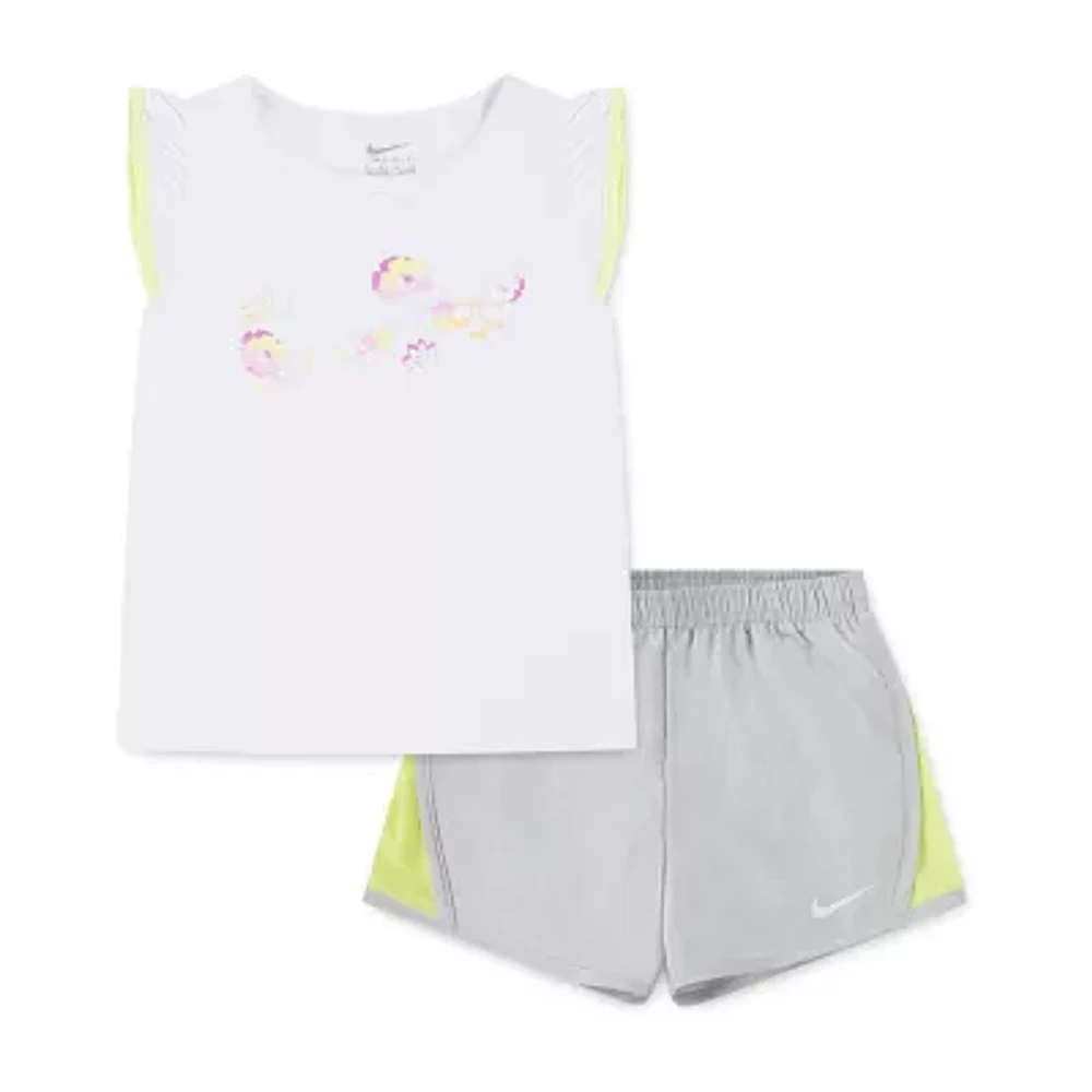 Nike Little Girls 2-pc. Short Set
