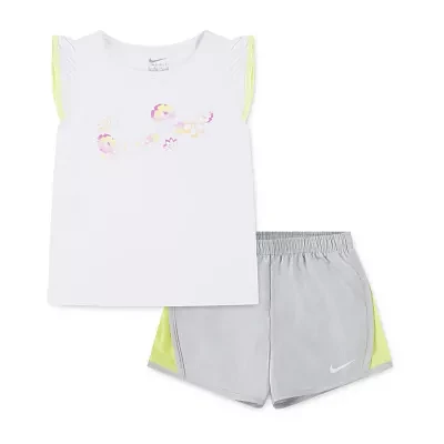 Nike Little Girls 2-pc. Short Set