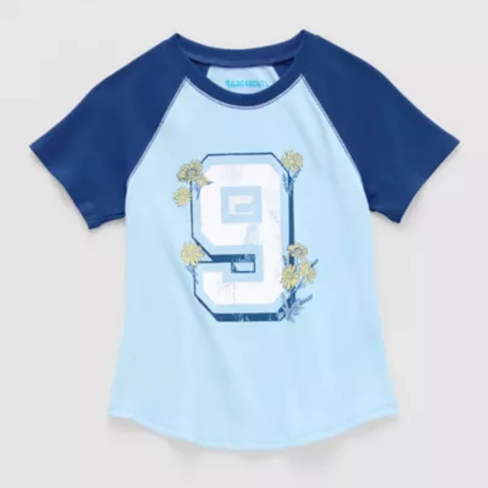 Thereabouts Little & Big Girls Round Neck Short Sleeve T-Shirt