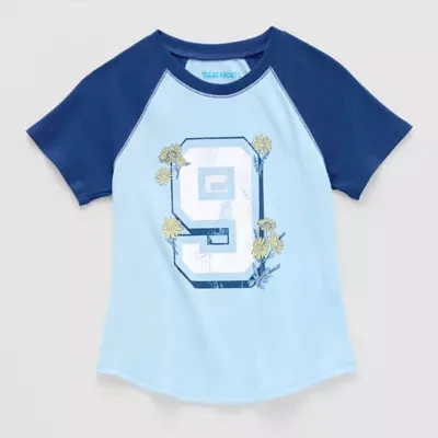 Thereabouts Little & Big Girls Round Neck Short Sleeve T-Shirt