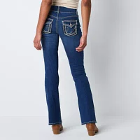 Vanilla Star-Juniors Womens Mid Rise Bootcut Jean