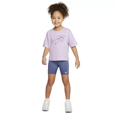 Nike Little Girls 2-pc. Short Set
